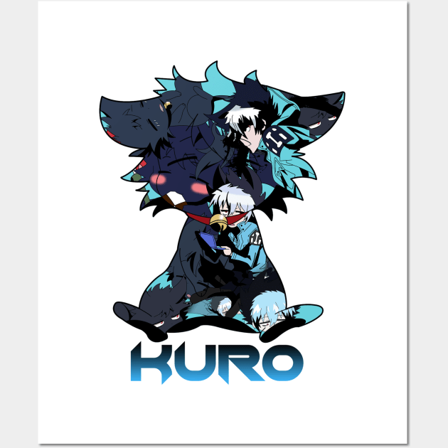 Servamp - Kuro Cute Cat Collage Sleepy Ash Wall Art by oneskyoneland